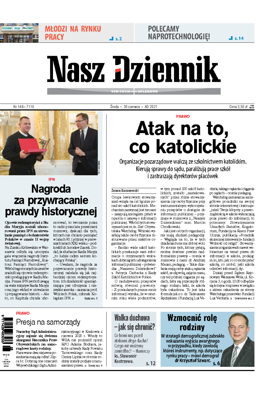 Nasz Dziennik z dnia 30.06.2021 wydanie PDF
