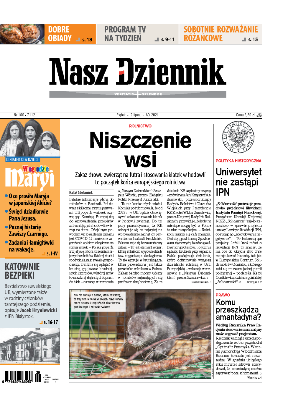 Nasz Dziennik z dnia 02.07.2021 wydanie PDF