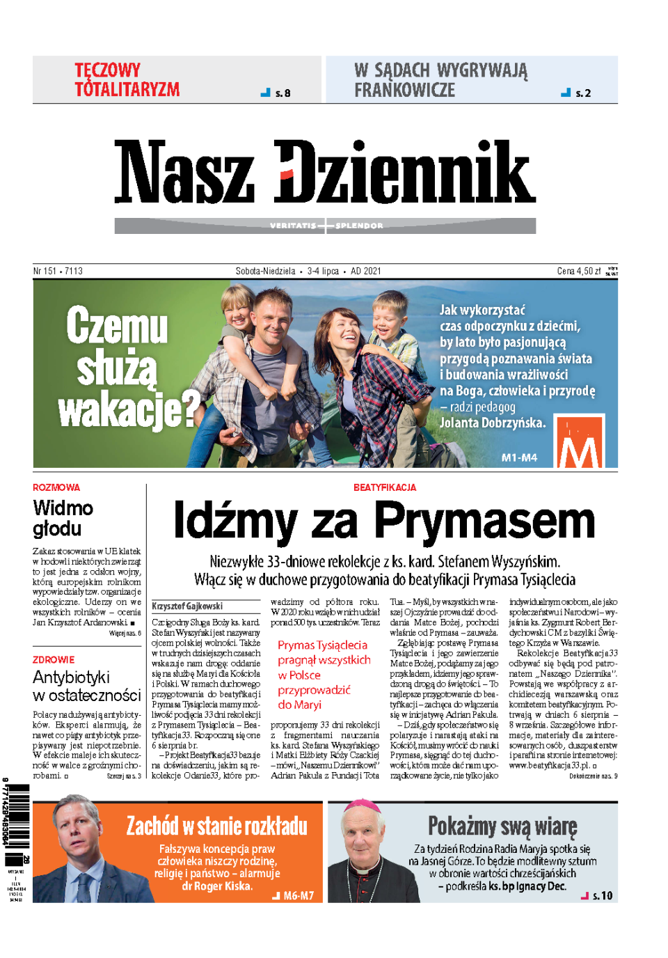 Nasz Dziennik z dnia 03.07.2021 wydanie PDF