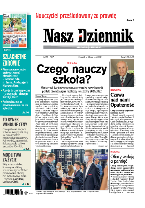 Nasz Dziennik z dnia 08.07.2021 wydanie PDF