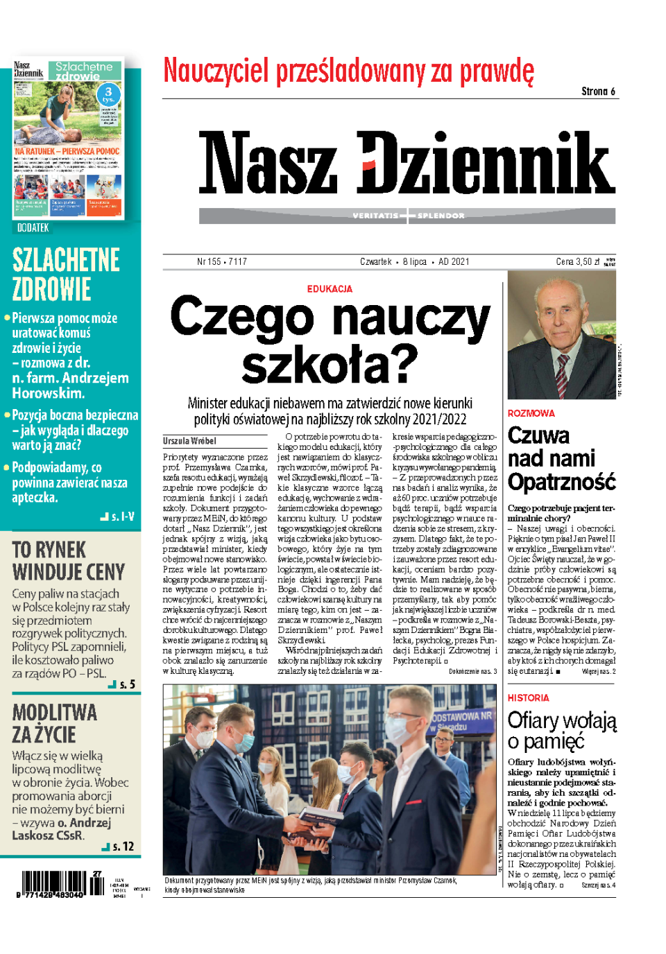 Nasz Dziennik z dnia 08.07.2021 wydanie PDF