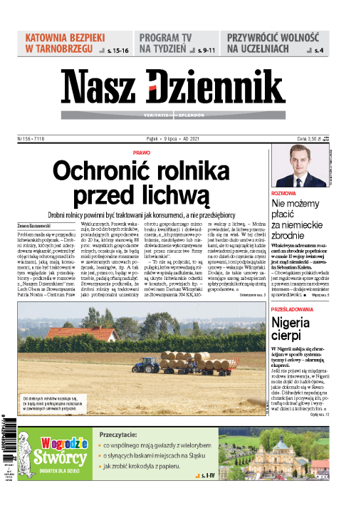 Nasz Dziennik z dnia 09.07.2021 wydanie PDF