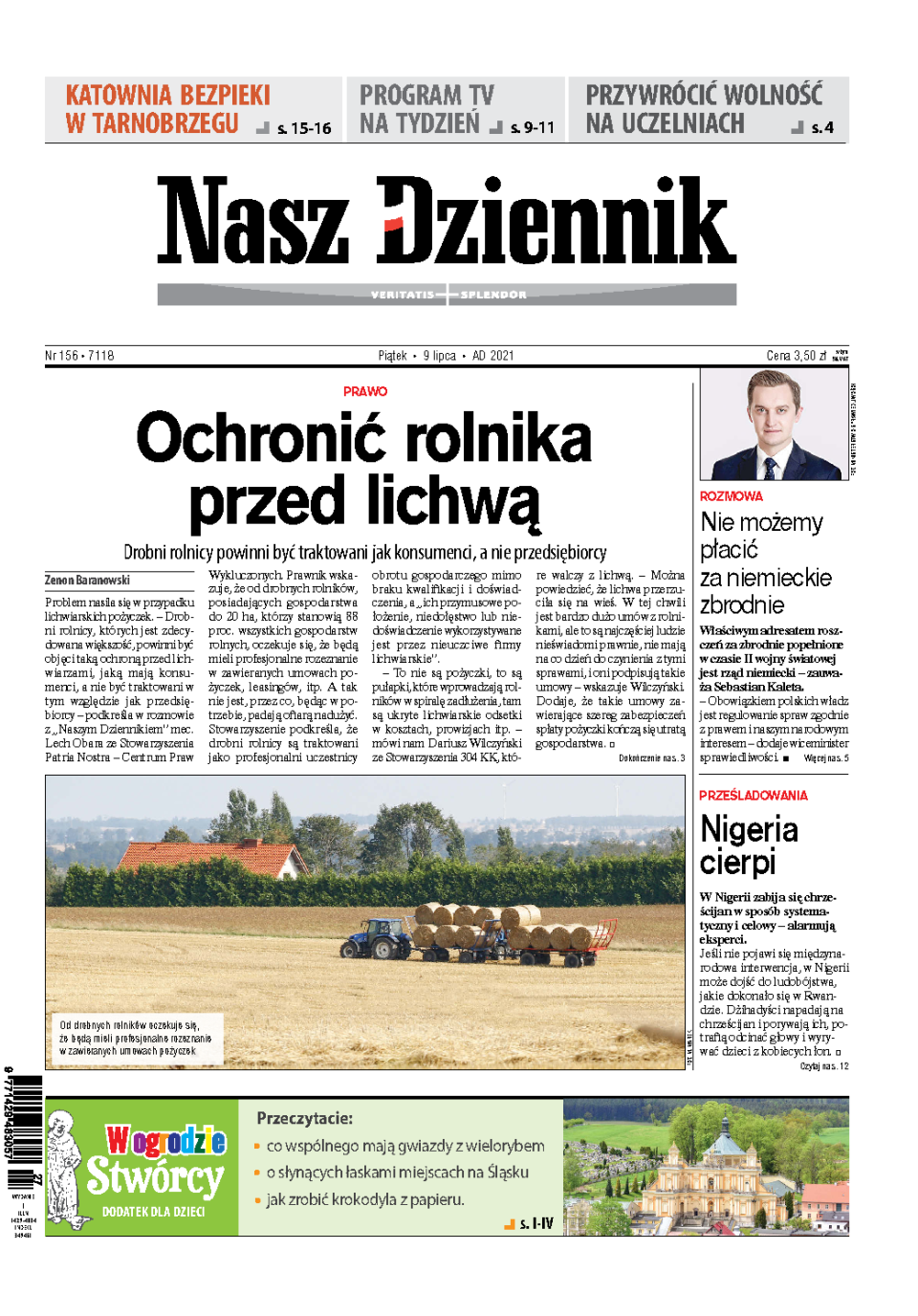 Nasz Dziennik z dnia 09.07.2021 wydanie PDF