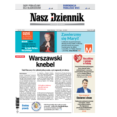 Nasz Dziennik z dnia 10.07.2021 wydanie PDF