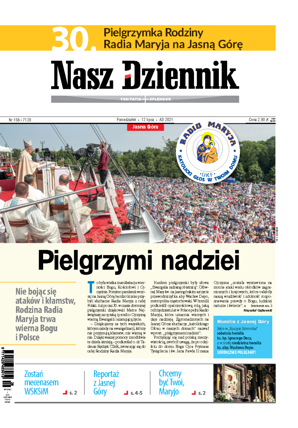 Nasz Dziennik z dnia 12.07.2021 wydanie PDF
