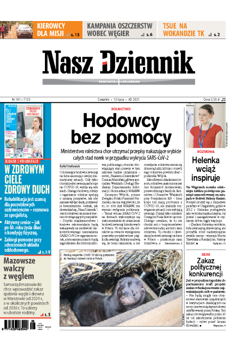Nasz Dziennik z dnia 15.07.2021 wydanie PDF