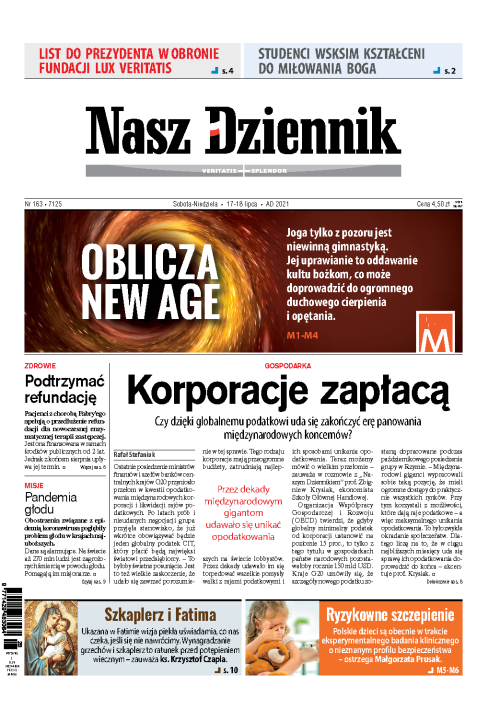 Nasz Dziennik z dnia 17.07.2021 wydanie PDF