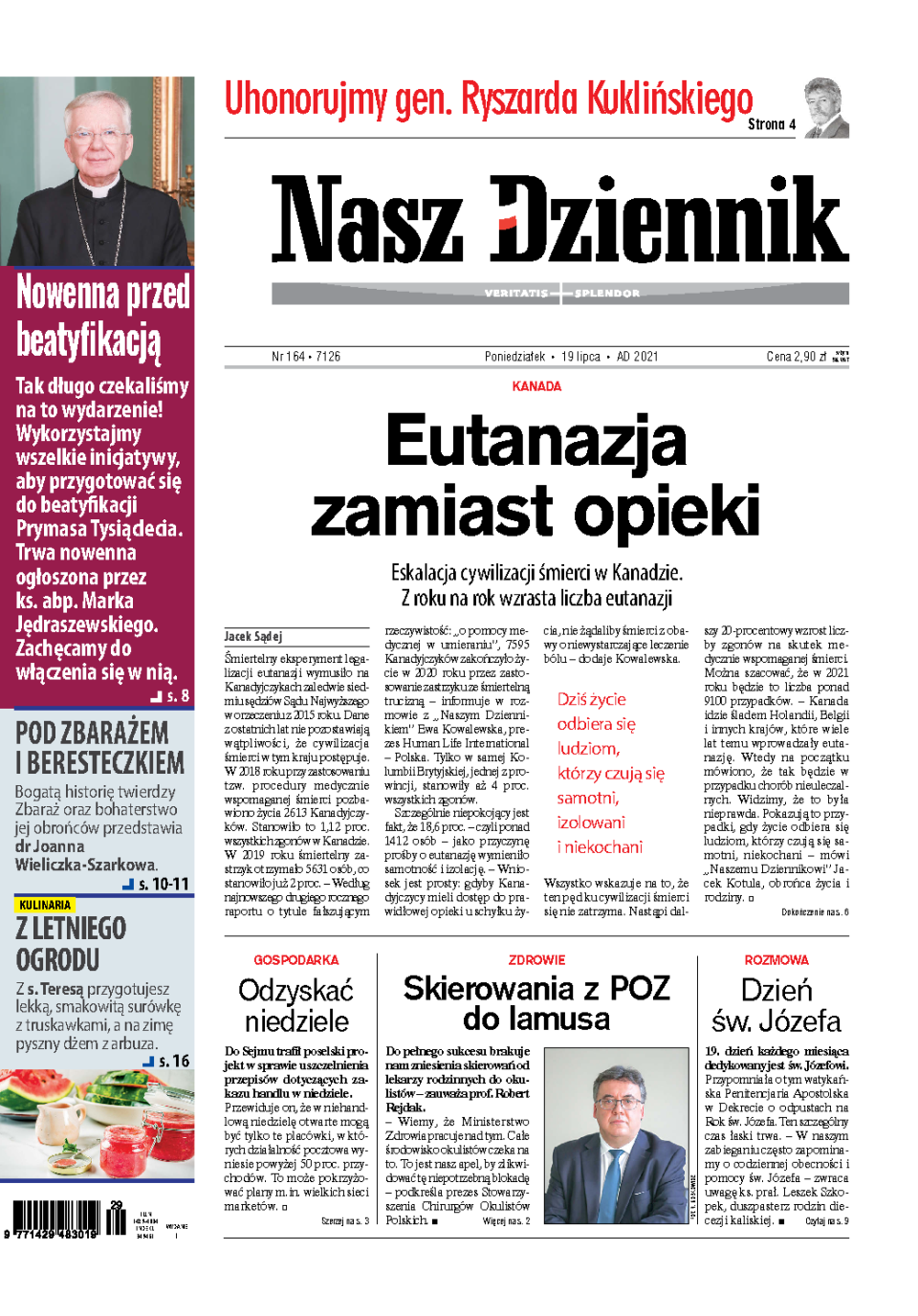 Nasz Dziennik z dnia 19.07.2021 wydanie PDF