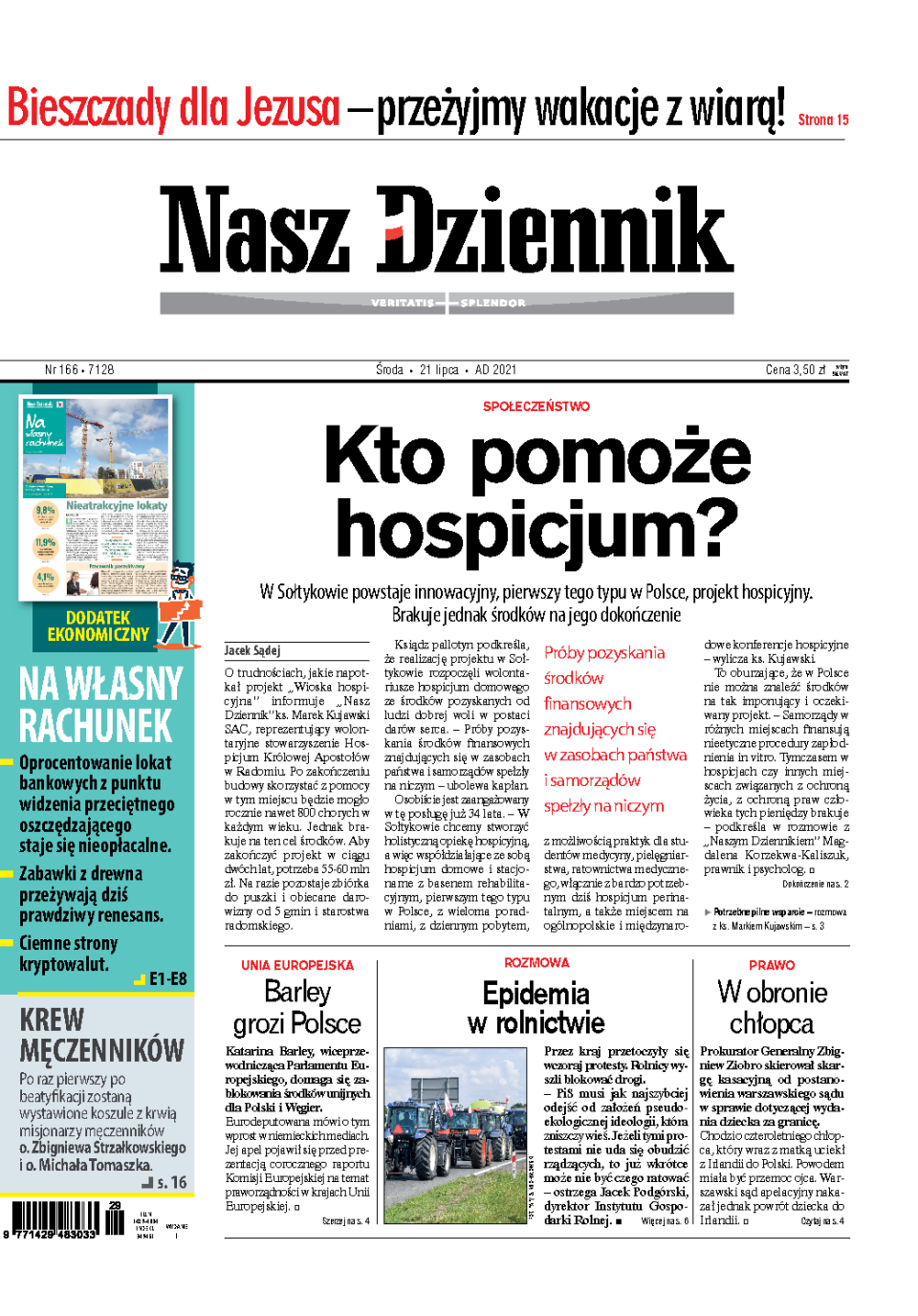Nasz Dziennik z dnia 21.07.2021 wydanie PDF