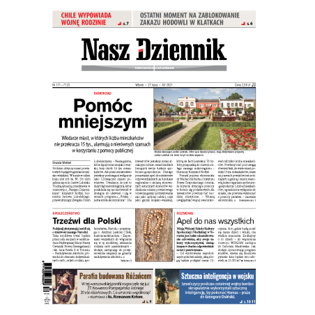 Nasz Dziennik z dnia 27.07.2021 wydanie PDF