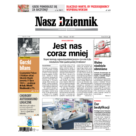 Nasz Dziennik z dnia 28.07.2021 wydanie PDF