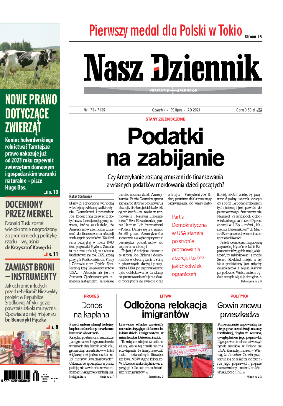 Nasz Dziennik z dnia 29.07.2021 wydanie PDF