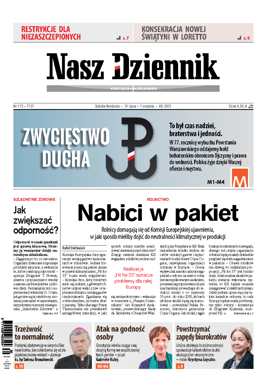 Nasz Dziennik z dnia 31.07.2021 wydanie PDF