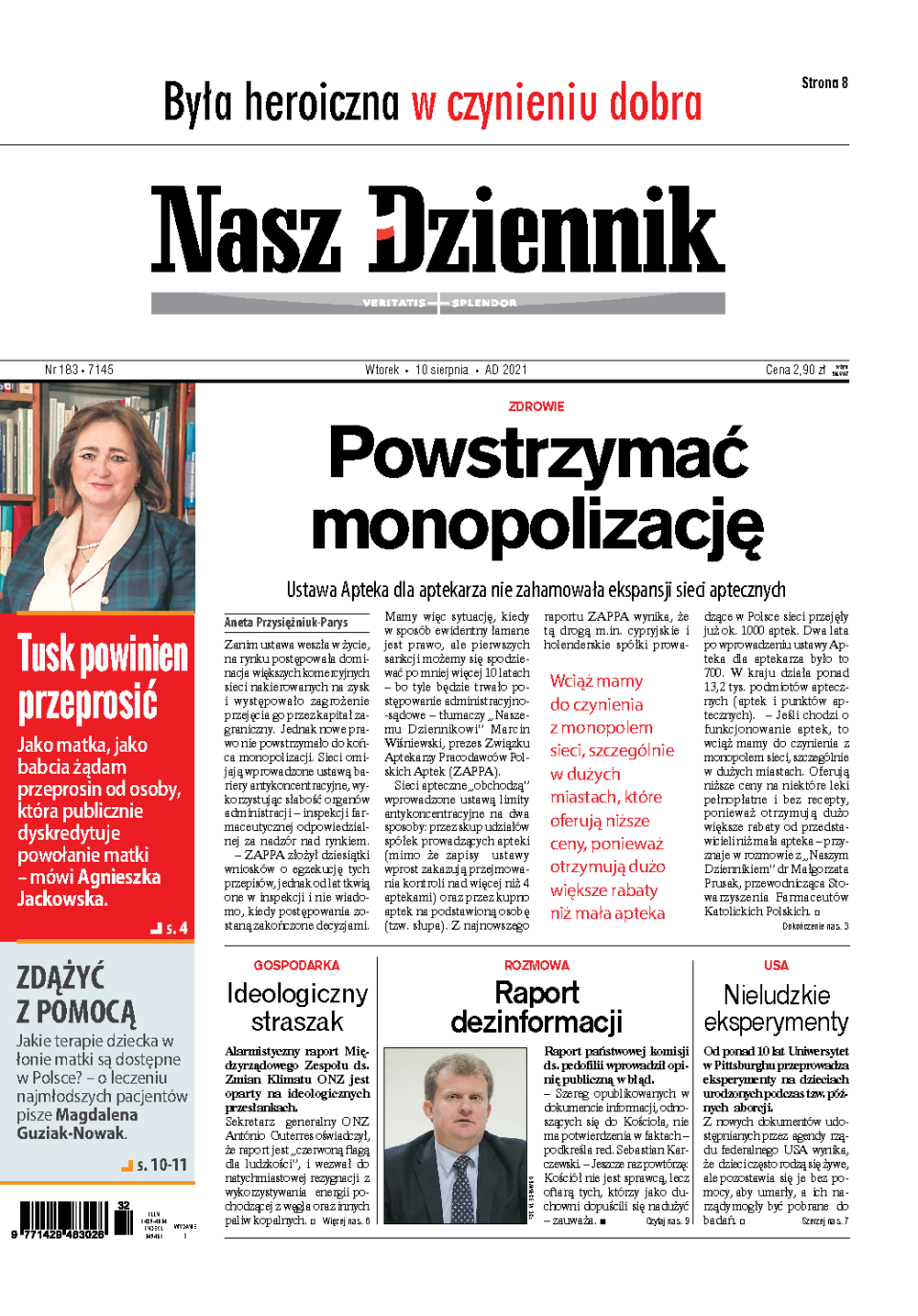 Nasz Dziennik z dnia 10.08.2021 wydanie PDF