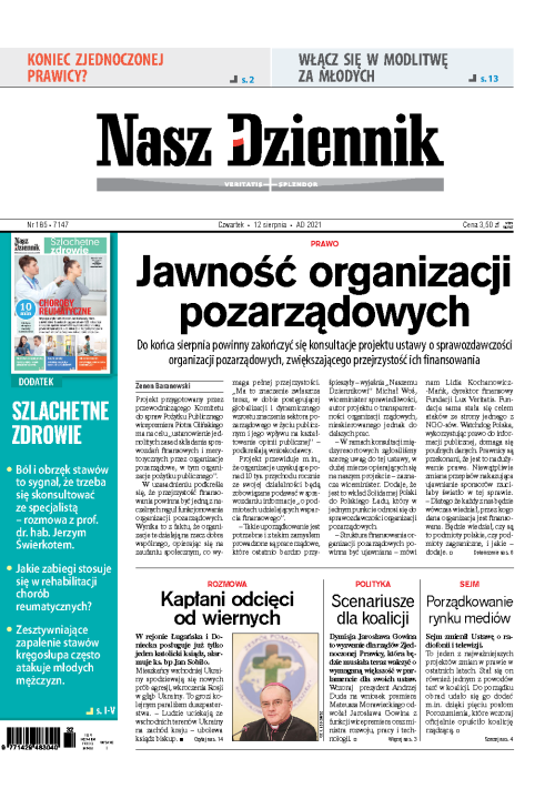 Nasz Dziennik z dnia 12.08.2021 wydanie PDF
