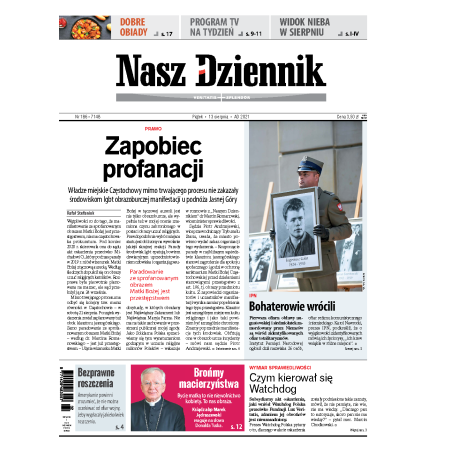 Nasz Dziennik z dnia 13.08.2021 wydanie PDF