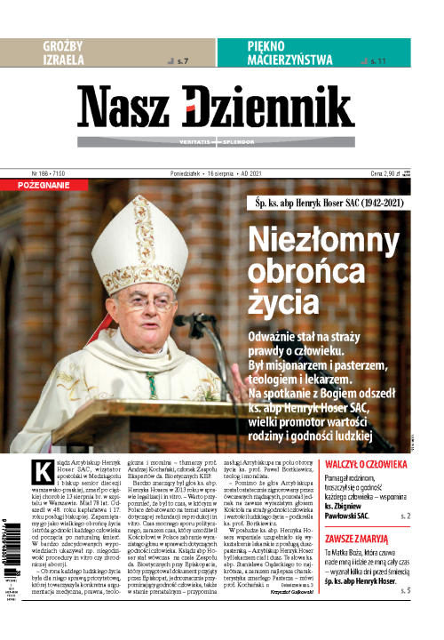 Nasz Dziennik z dnia 16.08.2021 wydanie PDF