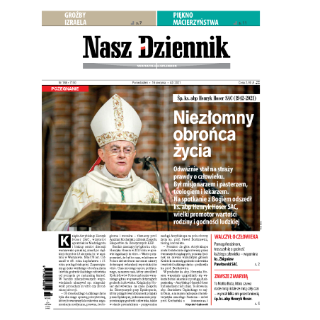 Nasz Dziennik z dnia 16.08.2021 wydanie PDF