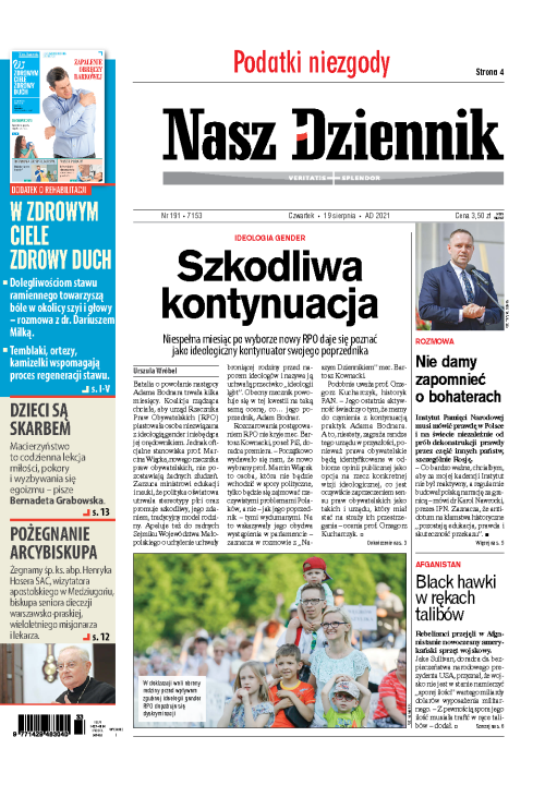 Nasz Dziennik z dnia 19.08.2021 wydanie PDF