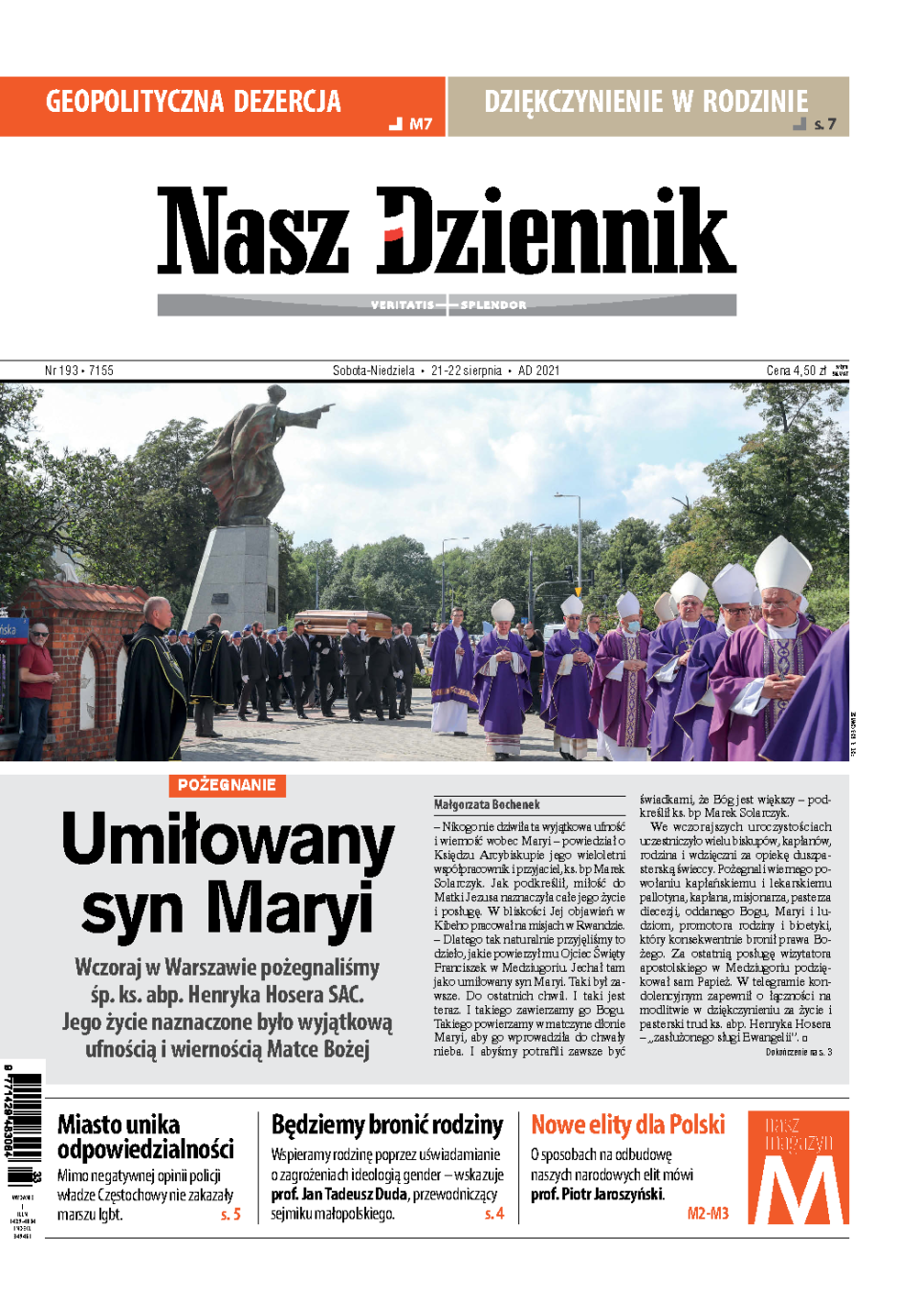 Nasz Dziennik z dnia 21.08.2021 wydanie PDF