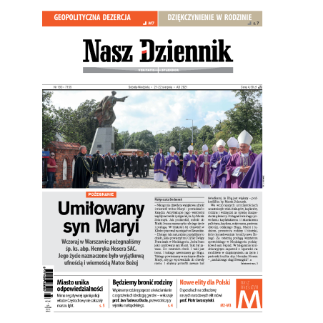 Nasz Dziennik z dnia 21.08.2021 wydanie PDF
