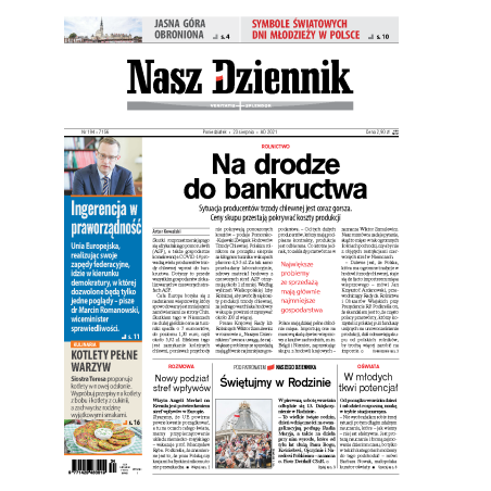 Nasz Dziennik z dnia 23.08.2021 wydanie PDF