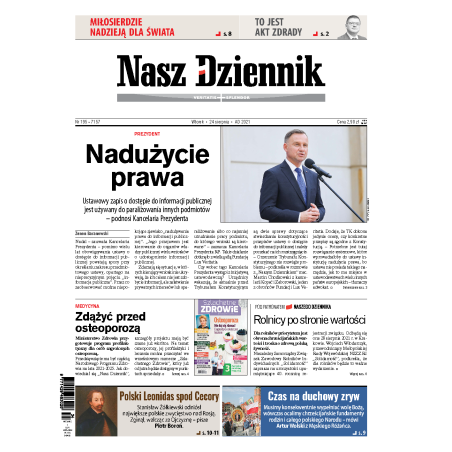Nasz Dziennik z dnia 24.08.2021 wydanie PDF