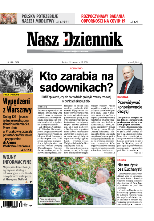 Nasz Dziennik z dnia 25.08.2021 wydanie PDF