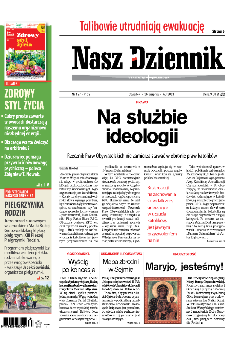 Nasz Dziennik z dnia 26.08.2021 wydanie PDF