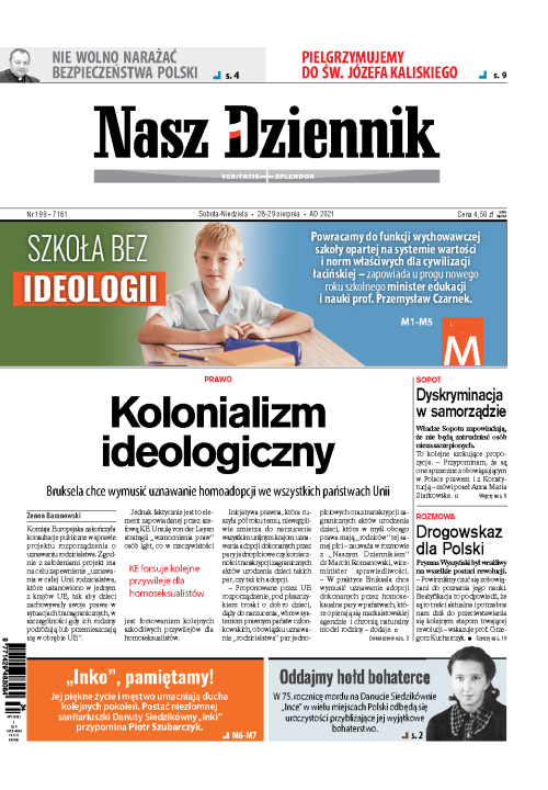 Nasz Dziennik z dnia 28.08.2021 wydanie PDF