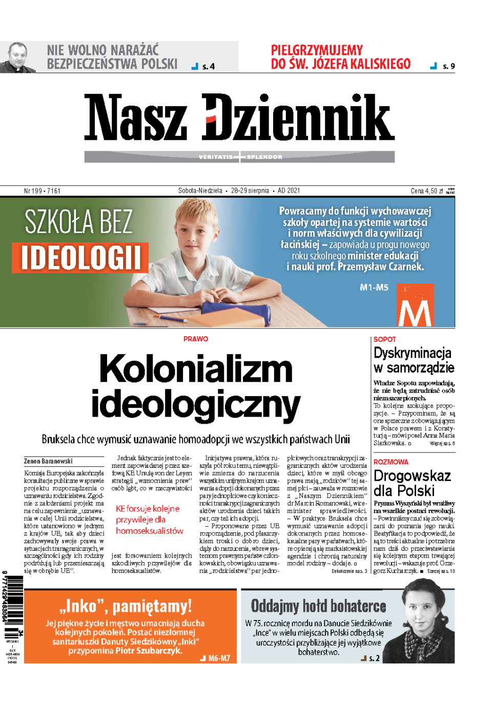 Nasz Dziennik z dnia 28.08.2021 wydanie PDF