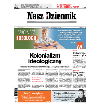 Nasz Dziennik z dnia 28.08.2021 wydanie PDF