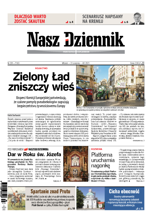 Nasz Dziennik z dnia 31.08.2021 wydanie PDF