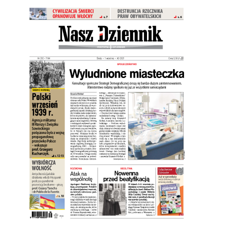 Nasz Dziennik z dnia 01.09.2021 wydanie PDF