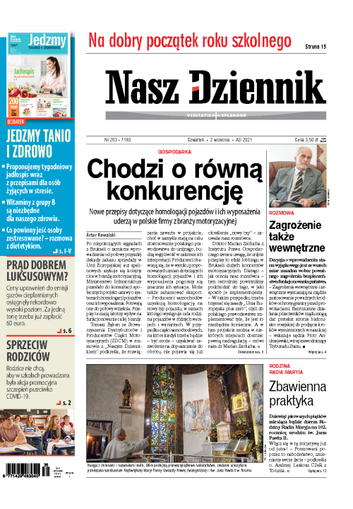 Nasz Dziennik z dnia 02.09.2021 wydanie PDF