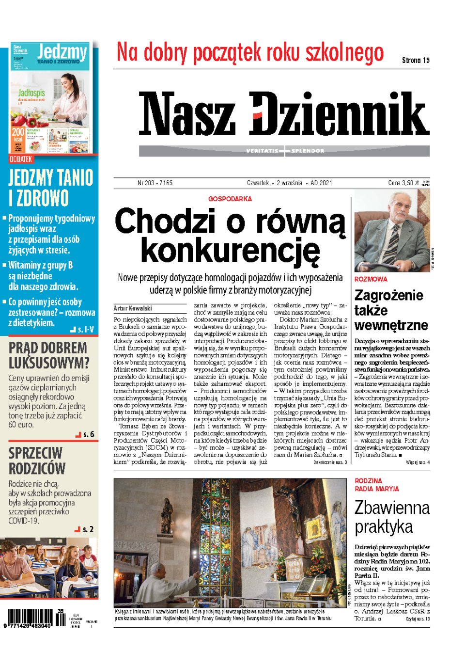 Nasz Dziennik z dnia 02.09.2021 wydanie PDF