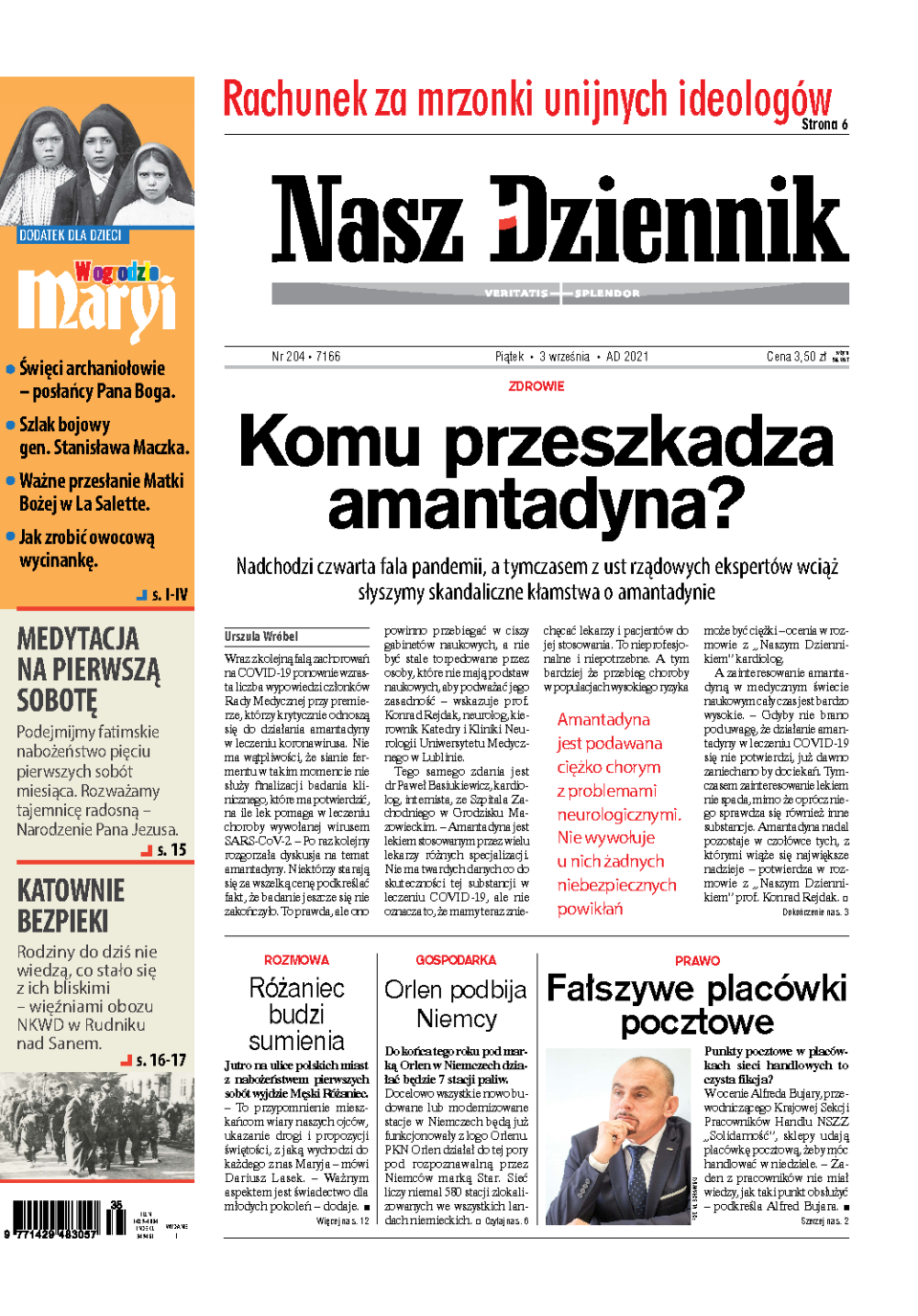 Nasz Dziennik z dnia 03.09.2021 wydanie PDF