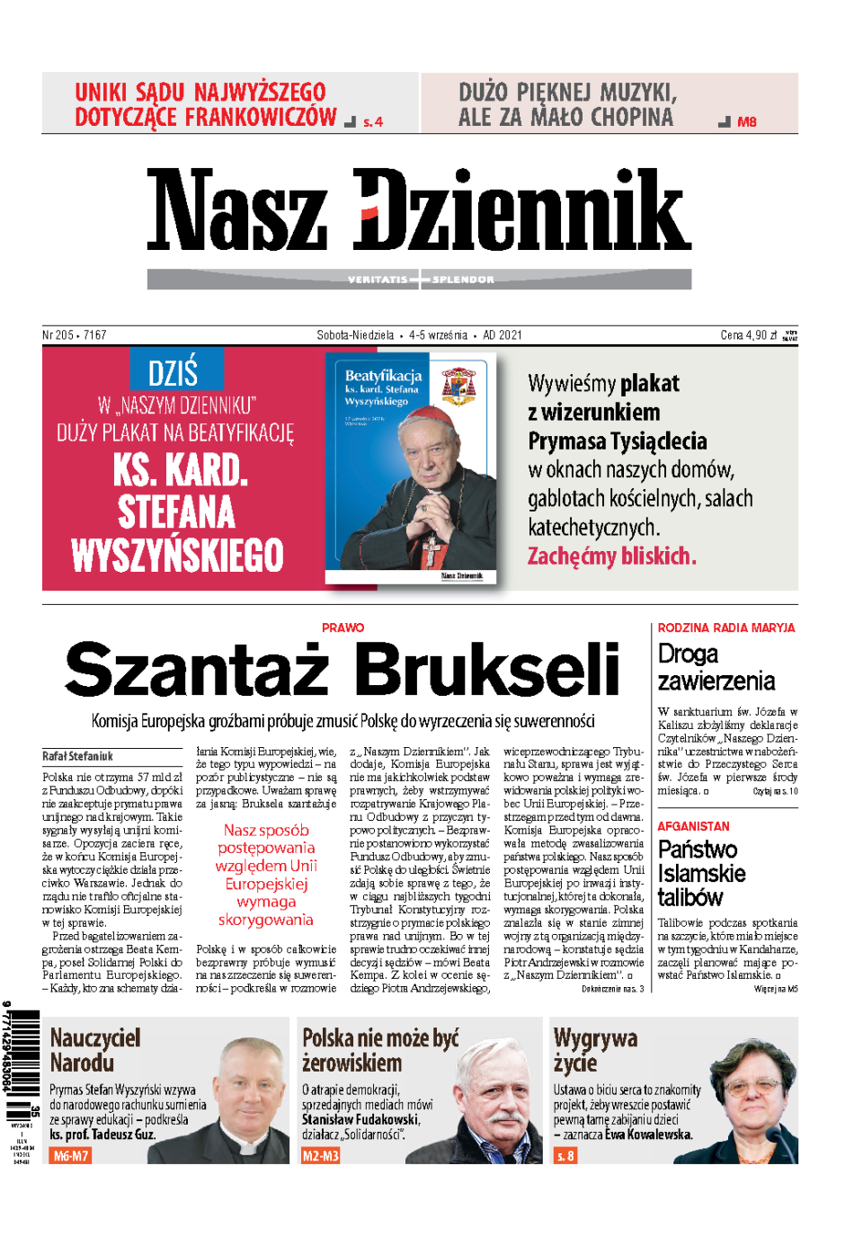 Nasz Dziennik z dnia 04.09.2021 wydanie PDF