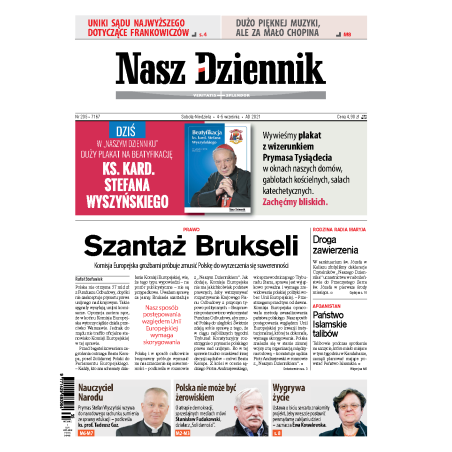 Nasz Dziennik z dnia 04.09.2021 wydanie PDF