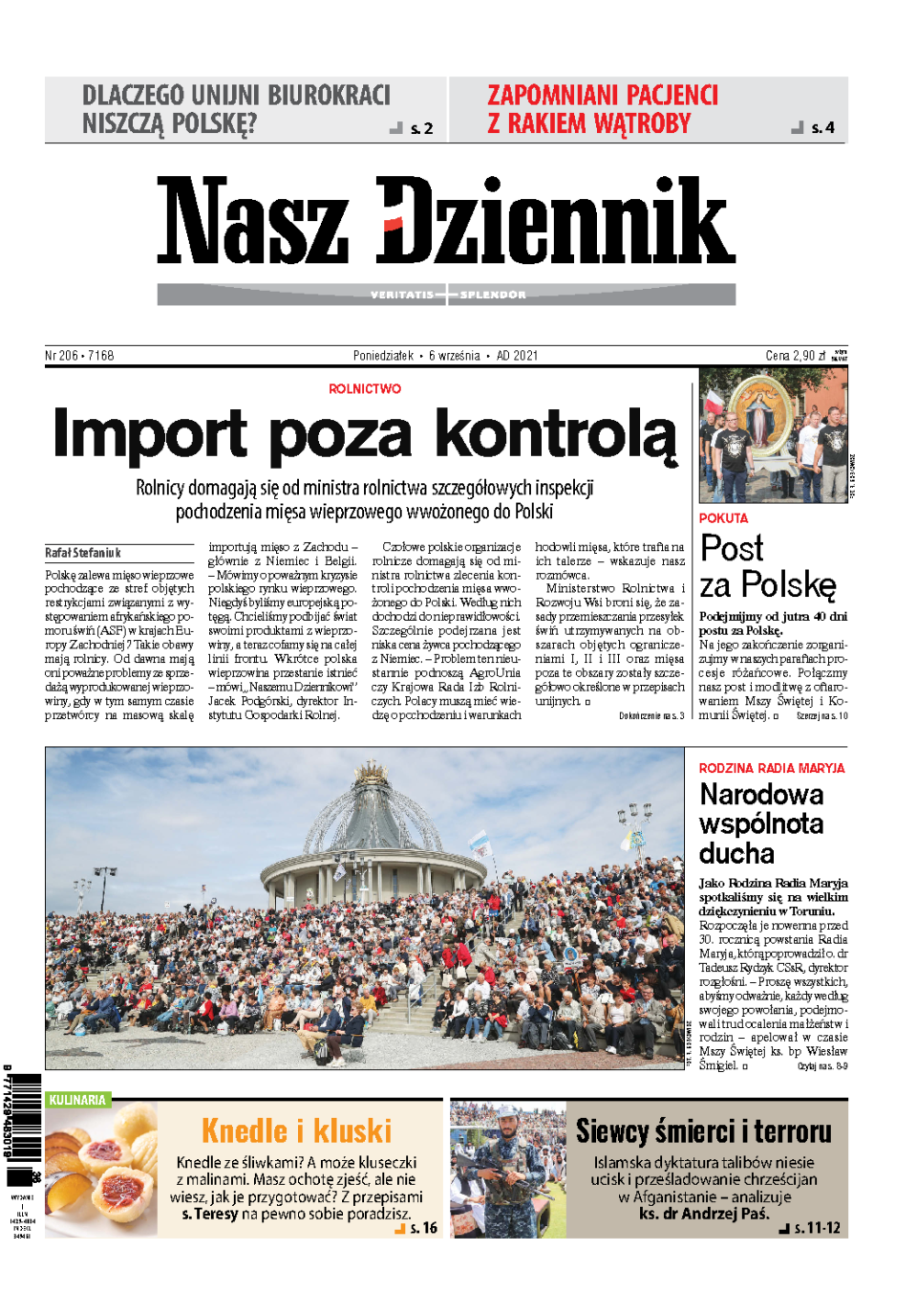 Nasz Dziennik z dnia 06.09.2021 wydanie PDF