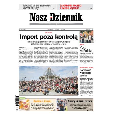 Nasz Dziennik z dnia 06.09.2021 wydanie PDF