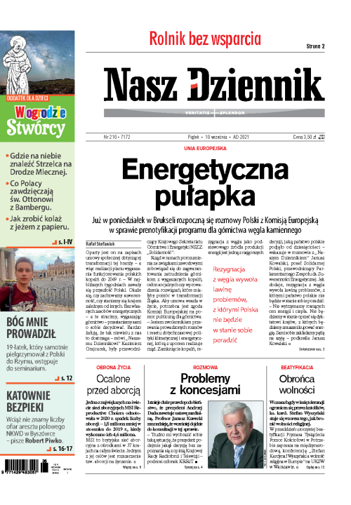 Nasz Dziennik z dnia 10.09.2021 wydanie PDF