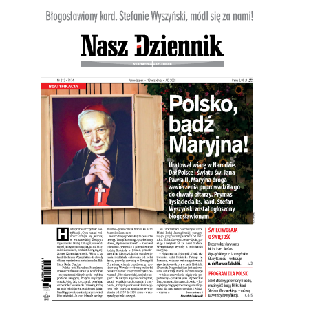Nasz Dziennik z dnia 13.09.2021 wydanie PDF
