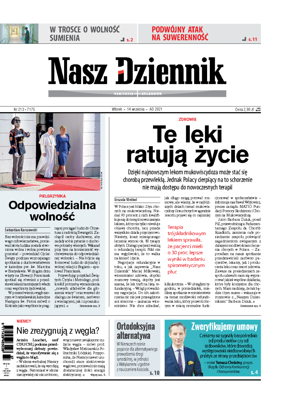 Nasz Dziennik z dnia 14.09.2021 wydanie PDF