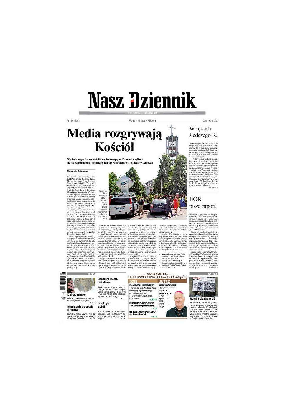 Nasz Dziennik z dnia 16.07.2013 wydanie PDF