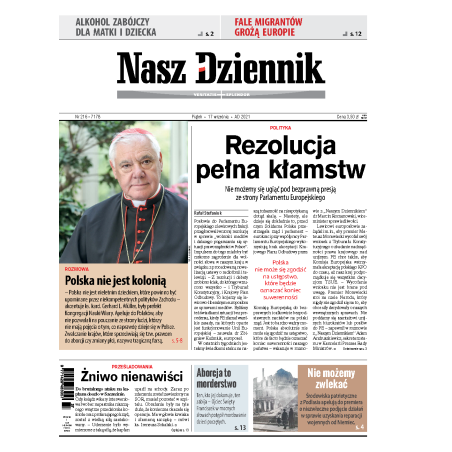 Nasz Dziennik z dnia 17.09.2021 wydanie PDF