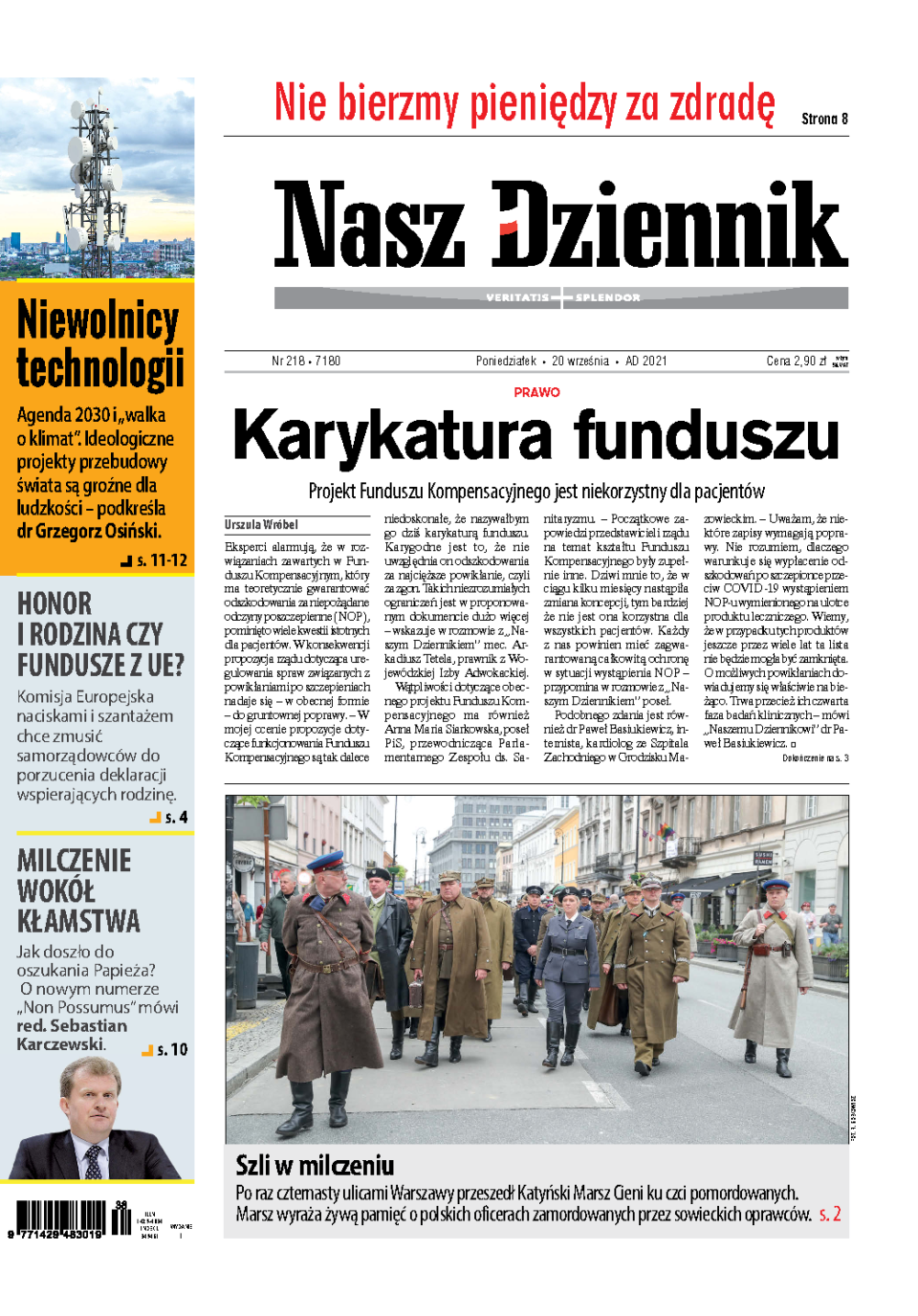 Nasz Dziennik z dnia 20.09.2021 wydanie PDF