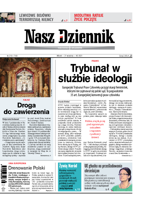 Nasz Dziennik z dnia 21.09.2021 wydanie PDF