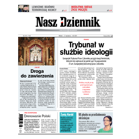 Nasz Dziennik z dnia 21.09.2021 wydanie PDF