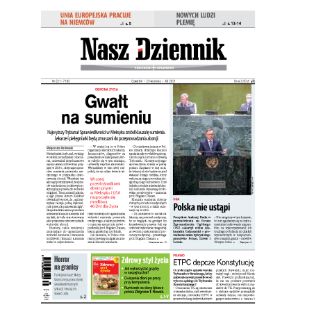 Nasz Dziennik z dnia 23.09.2021 wydanie PDF